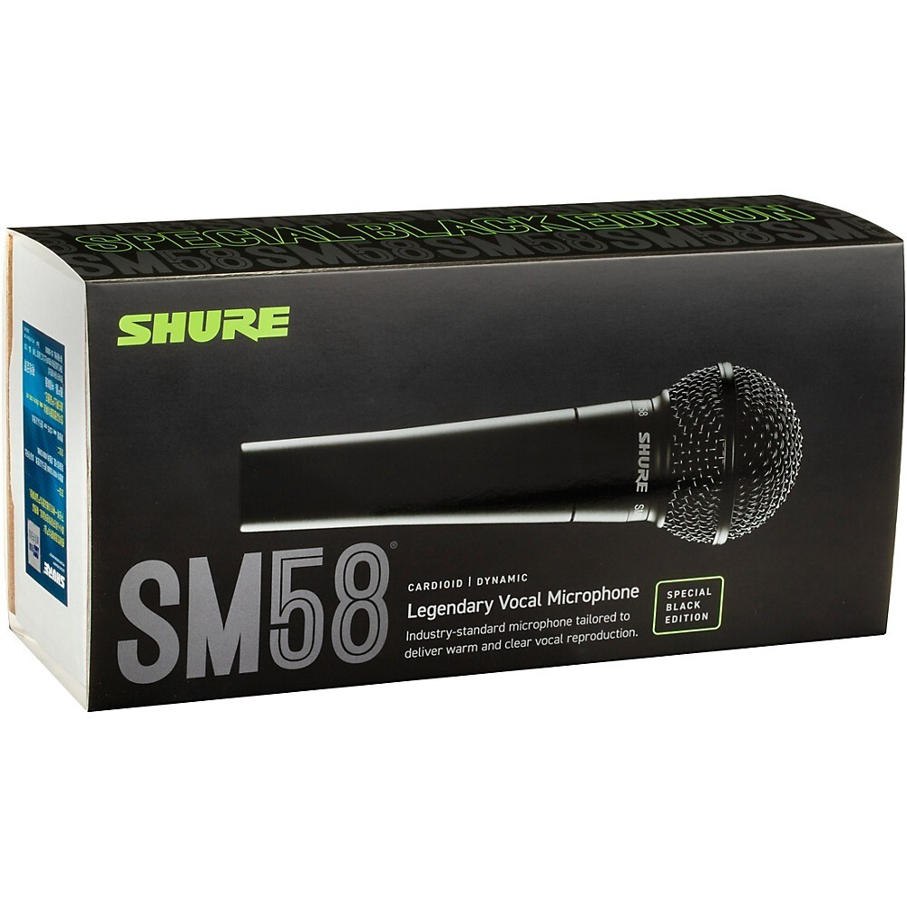 Shure SM58 Special Black Edition Cardioid Dynamic Wired