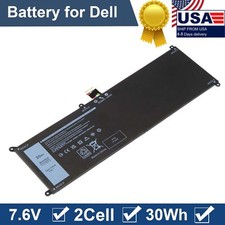   7VKV9 Battery 9TV5X for For Dell XPS 12 9250 Latitude 12 7275 Series 7.6V 30Wh
