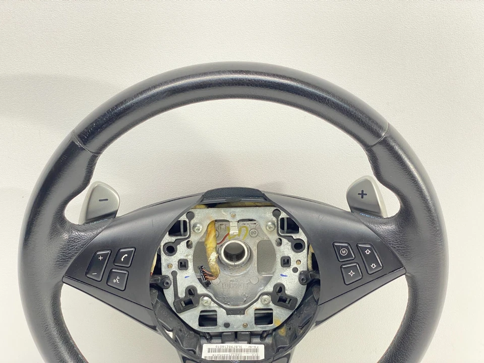 06-10 BMW E60 E63 E64 M5 M6 SMG M Leather Steering Wheel w/ Paddle Shifters OEM✅ - Изображение 4 из 4