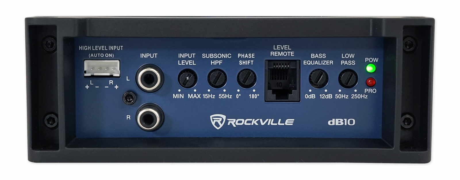 Rockville dB10 800w Peak Mono Car Audio Amplifier 200 Watt RMS + Amp