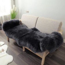 150-180CM Large Soft Fluffy Faux Fur Sheepskin Rugs Warm Floor Carpet Mat Decor