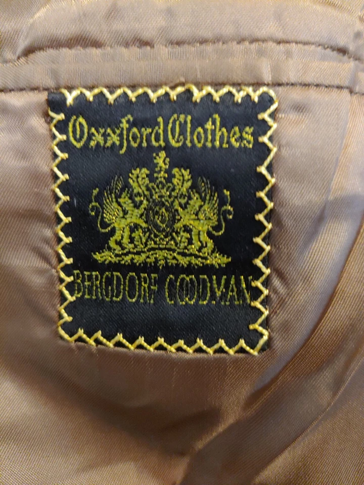 Abrigo deportivo Oxxford Manhattan N2 talla 42R Bergdorf Goodman 7074 D7 Foto 3 de 4