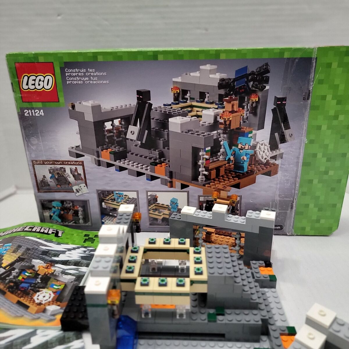 LEGO Minecraft The End Portal 21124 with Cave Spider! 