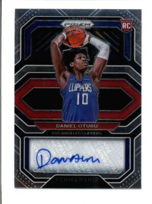 DANIEL OTURU 2020/21 PANINI PRIZM ROOKIE PENMANSHIP AUTOGRAPH AUTO