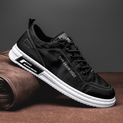 Summer New Casual Student Fashion Breathable Men's Low Top Leather Shoes
