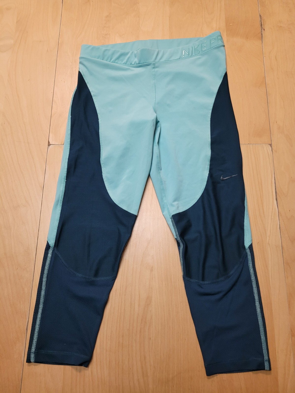 Nike Pro Hypercool Green Turquoise Large Leggings… - image 1