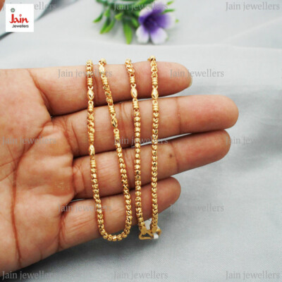 Echt Gold 18 Karat,22 Karat Beschauzeichen Handgemacht Designer Stil Bead Damen