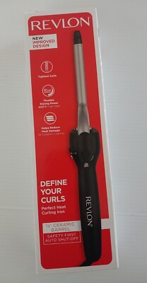 Revlon Head Turning Curls 3/4'' Ceramic Barrel Perfect Heat Hair Curling Iron New
