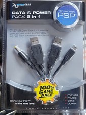 Data  Power Cable 2 in 1 2008 Brand New Playstation Portable PSP Accessory