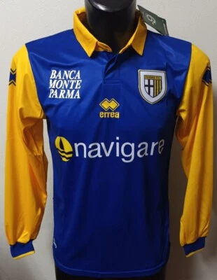 ERREÀ MAGLIA PARMA F.C. 2010 2011 GIALLOBLU AWAY M/L NUOVE ETICHETTA NO NUMERO NOME