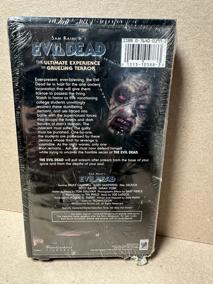 The Evil Dead Digitally Mastered Collector's Edition Clamshell VHS Brand New - Image 2 of 4