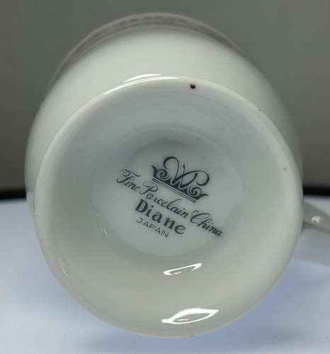 Tall 4.5” WADE JAPAN Diane Fine PORCELAIN China Coffee Tea Cups Vintage Elegant - Picture 3 of 10