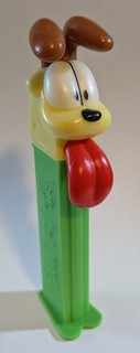 Odie Pez dispenser green Garfield vintage great condition!