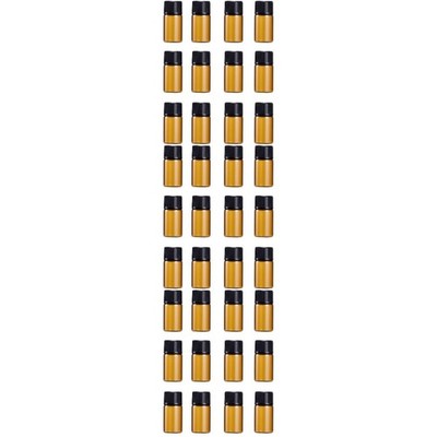 3 Count Mini-Flaschen Mit Ätherischen Ölen Bernsteinfarbene Tropfflaschen