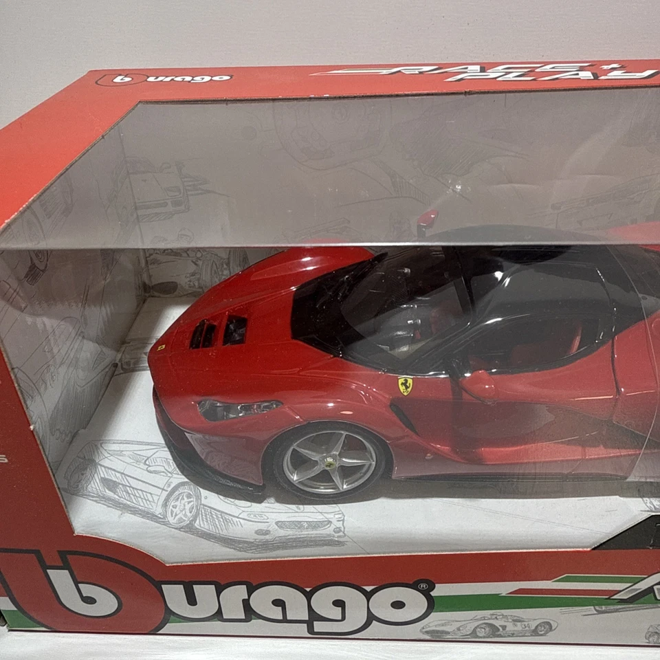 COCHE MODELO FERRARI LAFERRARI F70 ROJO 1:24 DIECAST DE BBURAGO 26001 Foto 2 de 4