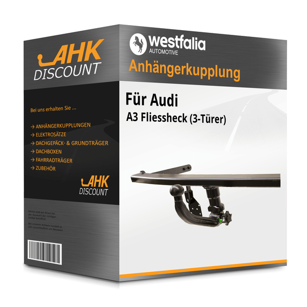 für Audi A3 Fliessheck (3-TüRer) 03- Westfalia AnhäNgerkupplung Abnehmbar NEU-image