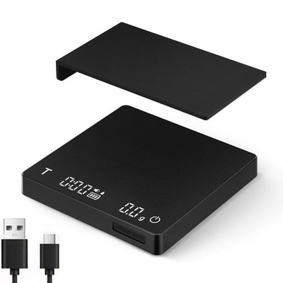 Digital Coffee Scale with Timer 2000g/0.1g Precision Mini Espresso Coffee Scale