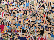 Friends 500-teiliges Puzzle - (18" x 24") - vollständig