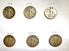 Liberty Walking Half Dollar Silver Lot of BETTER DATES Value Priced