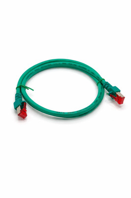 ECOLAN Patchkabel Cat.6 1,0 m Grün 2x RJ45 PiMF Netzwerk Server Kabel
