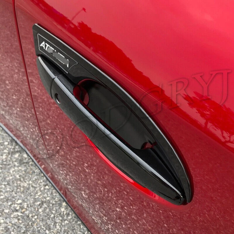 Para Mazda 3 Axela 2014-18 Negro Brillante Manija de Puerta y Tazón de Puerta Moldura Cubierta Foto 2 de 4