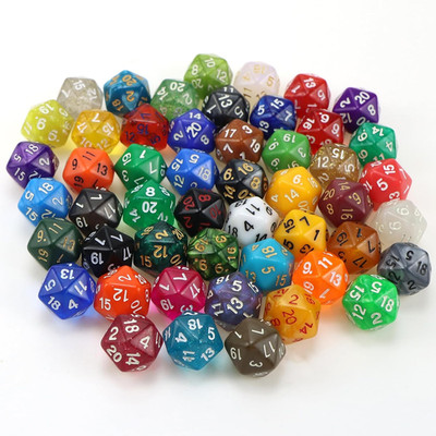 50er Polyedrische D20 Würfel Set für DnD Pathfinder MTG Tischspiele