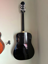 Epiphone DR-100 EB Dreadnought Acoustic Guitar 6-String RH Black Mahogany