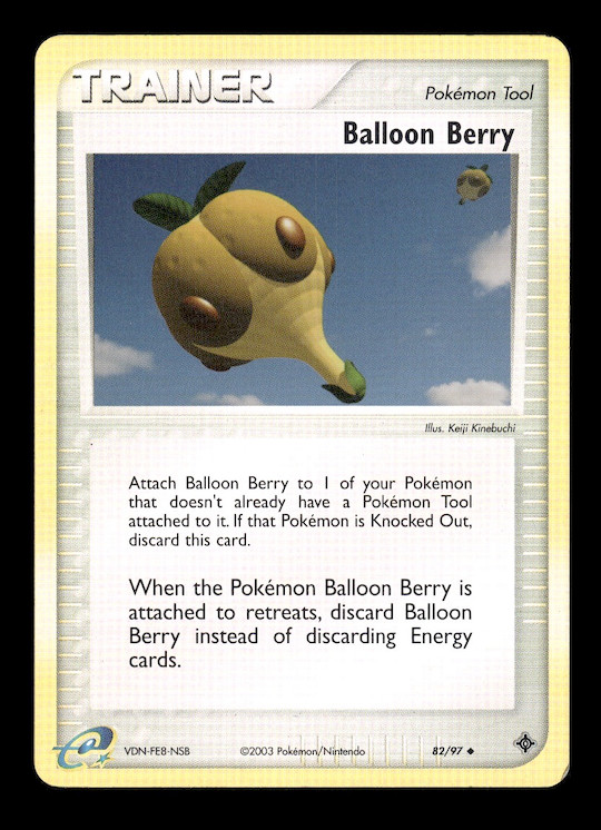 Pokémon TCG EX Dragon Balloon Berry 82/97