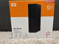 Western Digital My Book 12TB Desktop External HDD WDBBGB0120HBK USB 3.2 Black