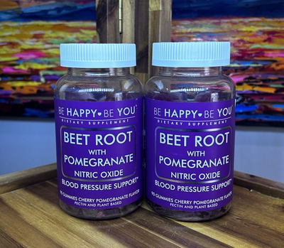 #ad #ad 2x Be Happy Be You Beet Root Pomegranate Blood Pressure Support 90 Gummies 2027 $24.95