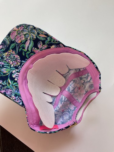 Lily Pulitzer Run Around Hat NEW Cumulus Blue - Picture 2 of 6