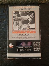 BETA Charlie Chaplin Modern Times RARE Betamax Format Magnetic Video Tape