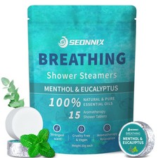 Shower Steamers Aromatherapy 15 Pack, Menthol  Eucalyptus Shower Bombs with ...