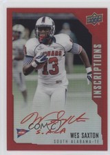 2015 Upper Deck Inscriptions Red 45/149 Wes Saxton #WS Auto 7k0