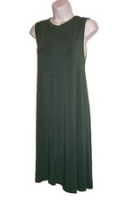 Time and Tru Women's Dark Olive Green Sleeveless Pullover Dress Size XL 16 18