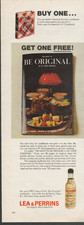 Lea Perrins Worcestershire Sauce Vintage Print Ad AD418