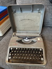 Vintage HERMES ROCKET TYPEWRITER 1940 Made in Switzerland Sold As Is thumbnail