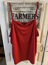 Fashion Bug 3XL Red Stretchy Cami Plus Size Layering