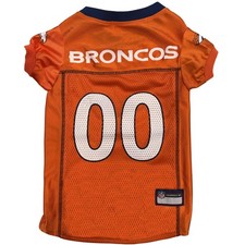Pets First NFL Denver Broncos Dog Jersey, Size X-Small, Football Shirt Costume f