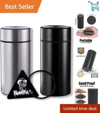 Smell Proof Aluminum Jar 42ml Airtight Storage Container for Herbs Coffee Spice