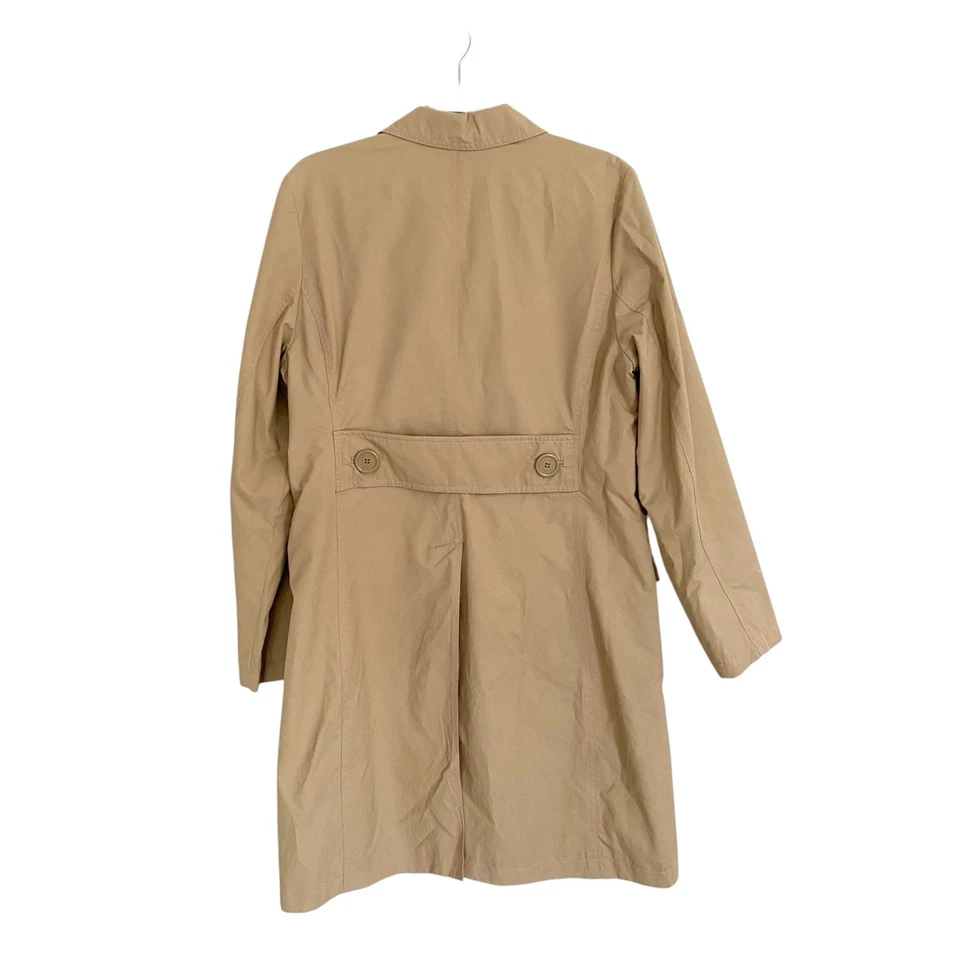 De colección Años 90 Y2K Casa de Muñecas Bronceada Trinchera Ajustada Talla Grande Foto 2 de 4