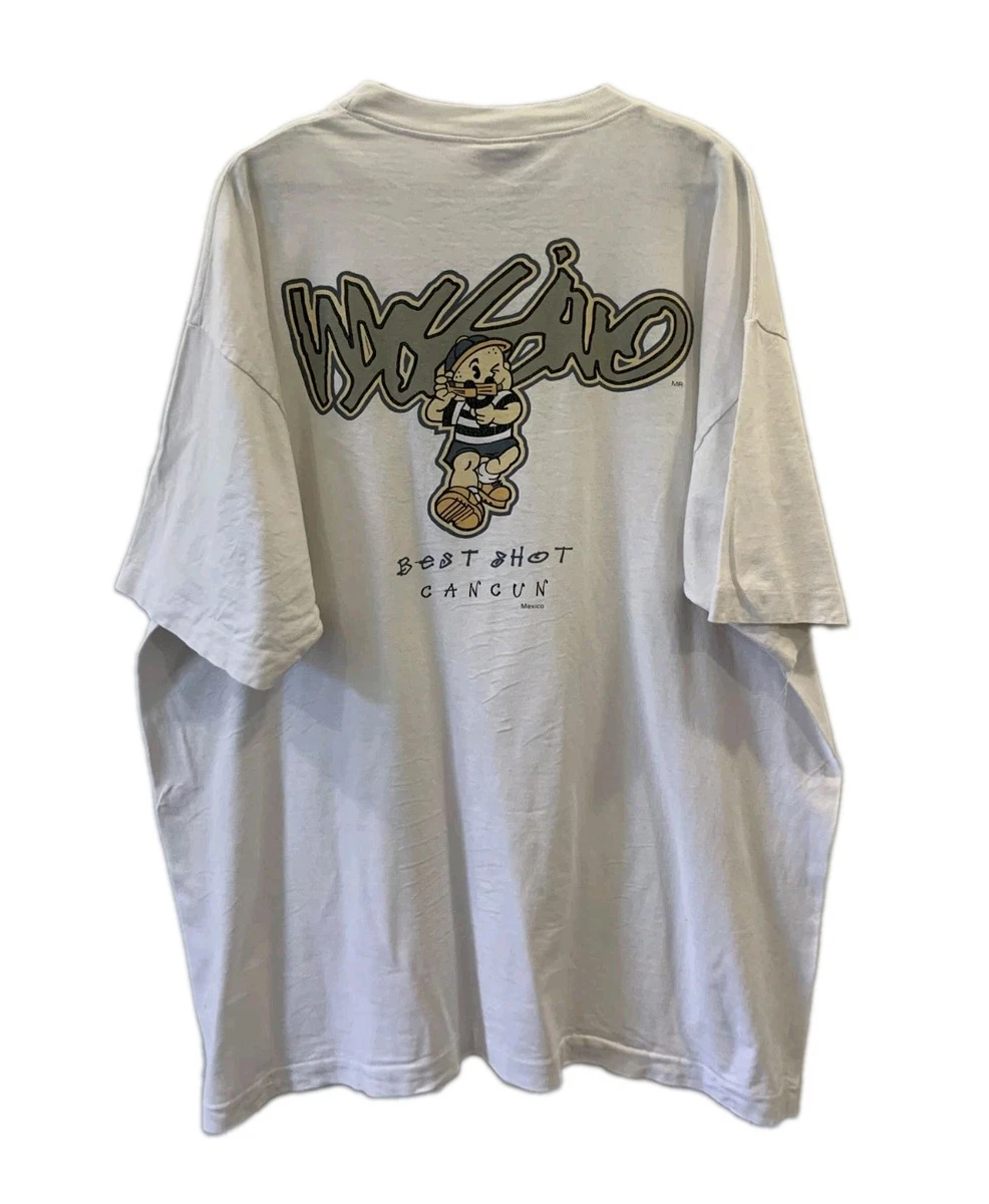 希少】90s Mossimo ヴィンテージ Tシャツ パロディ XL 白 Mossimo