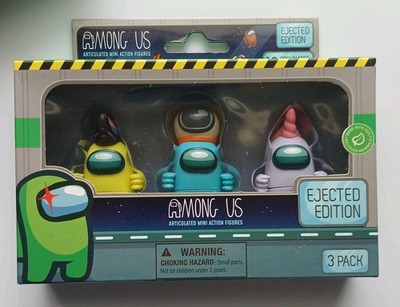 Among Us Ejected Edition Articulated Mini Action Figures 3 Pack 