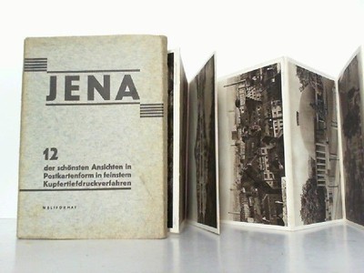 Jena, 12 der schönsten Ansichten in Postkartenform in feinstem Kupfertiefdruckve