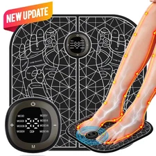 New Foot Massage Pad EMS Electric Foot Massager Leg Feet Machine UK