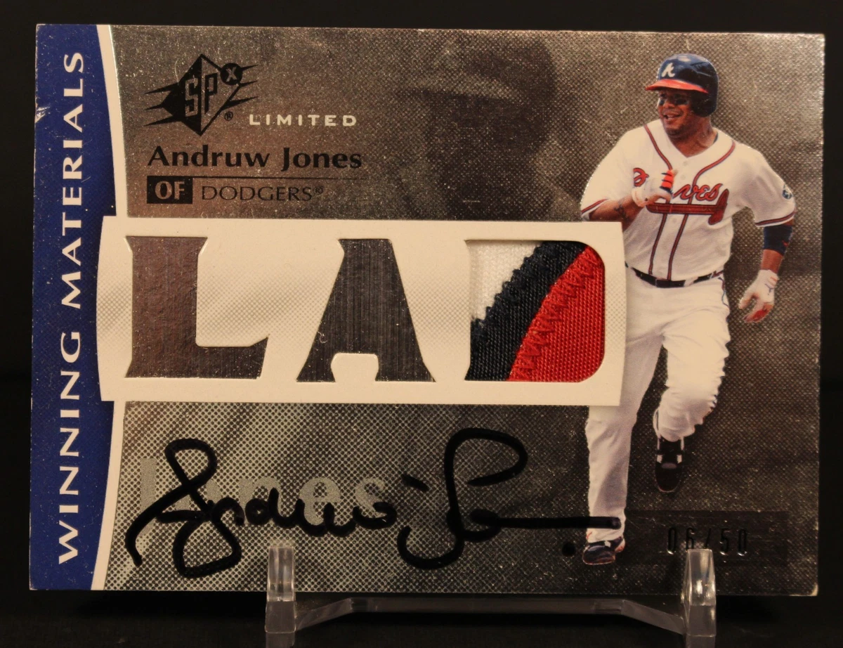 Andruw Jones Baseball Original Autographed Sports Trading Cards