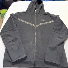 Nike Tech Fleece Full Zip Hoodie Black CU4489-010 Mens Size Medium