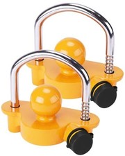 Trailer Hitch Lock Keyed Alike, Trailer Lock Set, 2 Pack,Hitch Yellow-A-2Pack