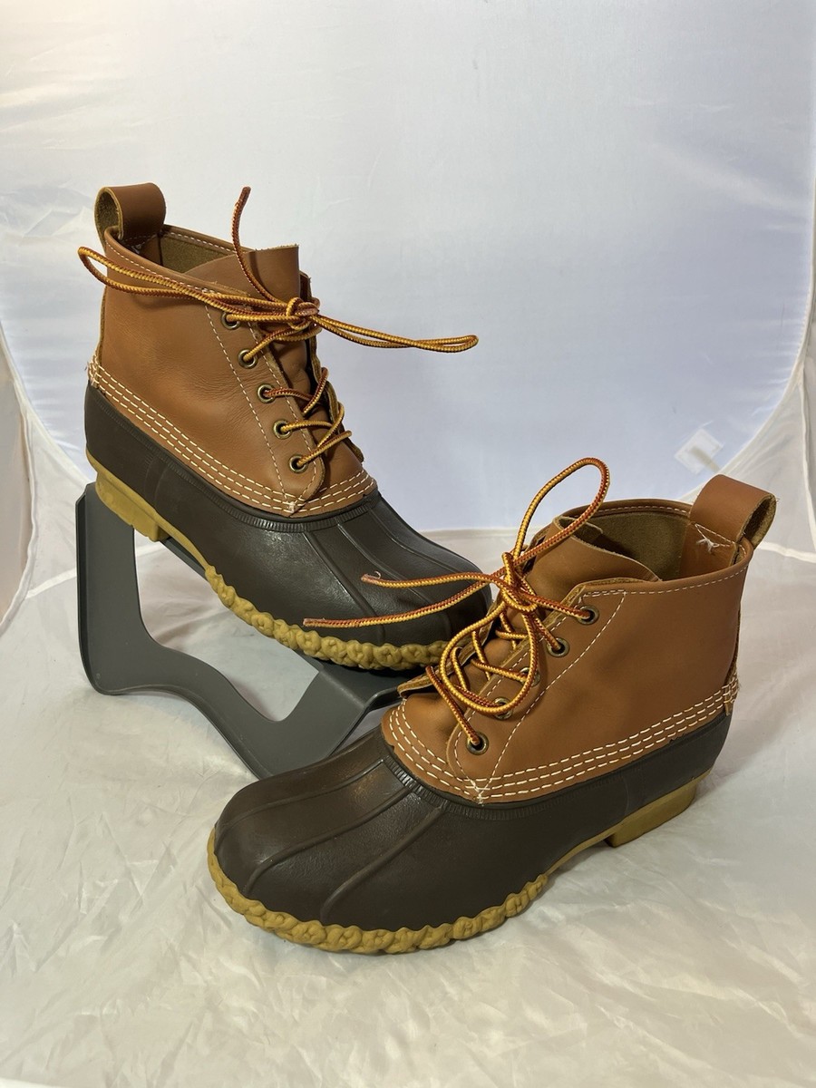 Vintage L.L. Bean Maine Hunting Shoe 8” Duck Boots Brown  display picture 2