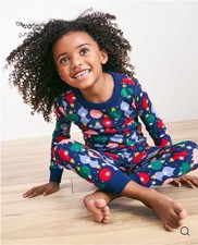 Hanna Andersson Boys Shiny Bright Ornaments Multicolored Pajama Set Size 5
